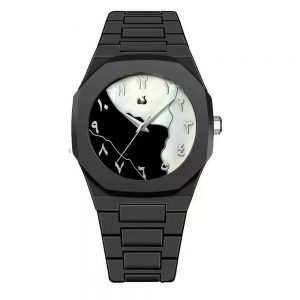Classic Brand Men's Watch with Middle Eastern Arabic Numeral Dial Design, Quartz Waterproof Watch, Sports Clock for Women