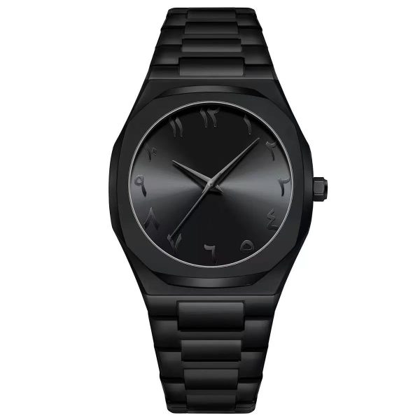 Luxury Watch Men's Watch Gold Arabic Numerals Shell Large Dial Quartz Business Watch Personalized Steel